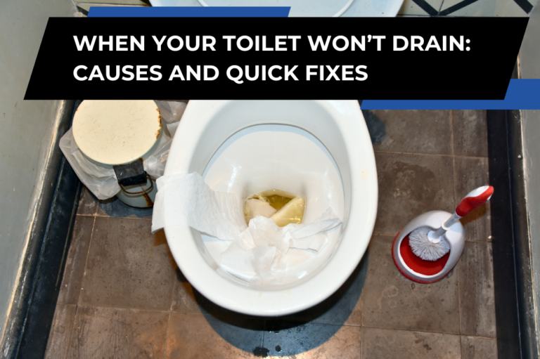 Toilet Water Won’t Go Down? Causes, Fixes, and When to Call a Plumber